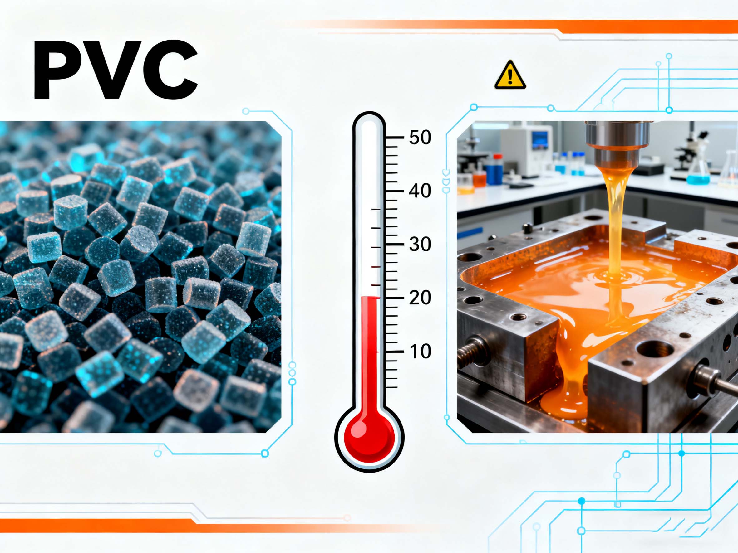 Punto de fusión del PVC: propiedades, comportamiento y su papel en el moldeo por inyección
